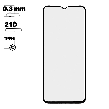 Защитное стекло для Samsung Galaxy A02 (A022G) Full Curved Glass 21D 0, 3 мм (оранжевая подложка)