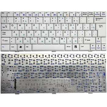 Клавиатура для ноутбука MSI Wind U90, U100, U110, U120 белая
